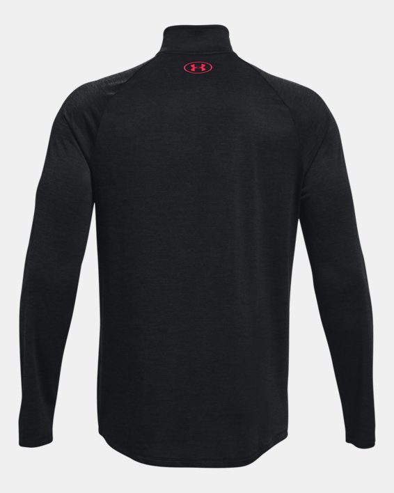 Herren UA Tech™ Shirt mit ½-Zip, langärmlig, Black, pdpMainDesktop image number 5